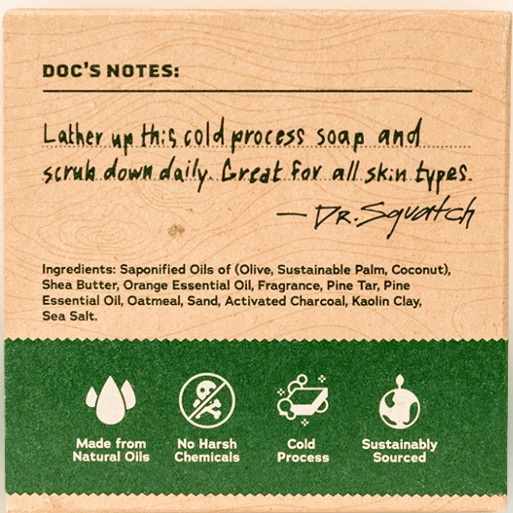 Dr. Squatch Men’s Pine Tar Bar‎ Soap